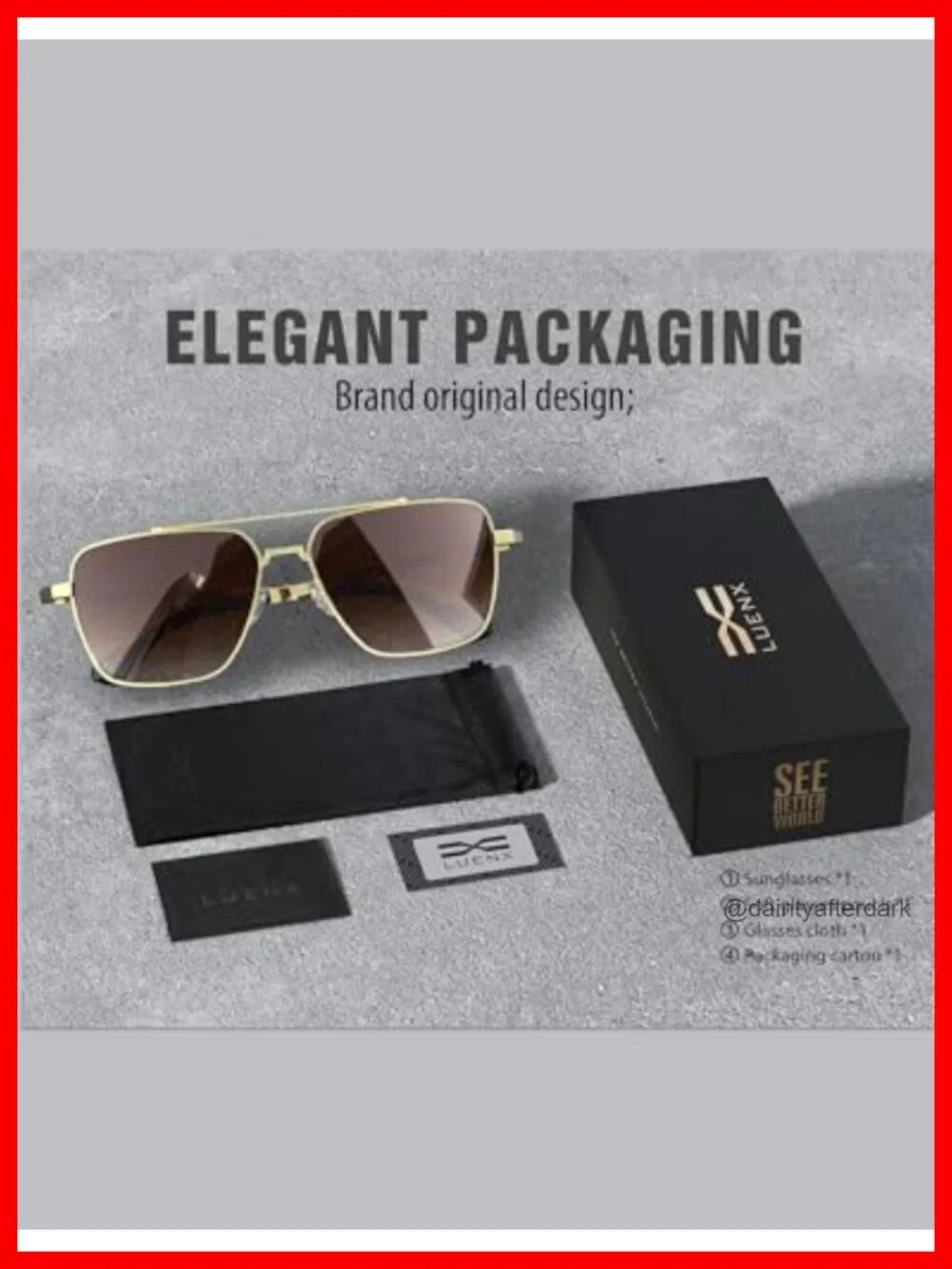 Polarized Aviator Sunglasses UV400 Protection Metal Frame Driving Accessories